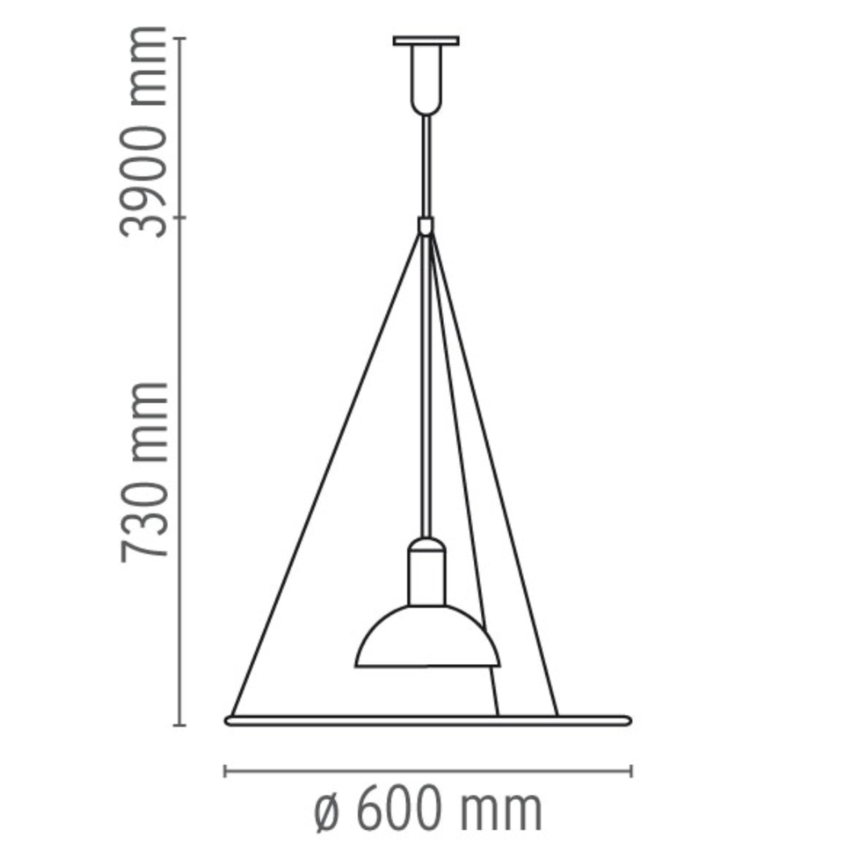 Flos Frisbi taklampe – Utstillingsmodell