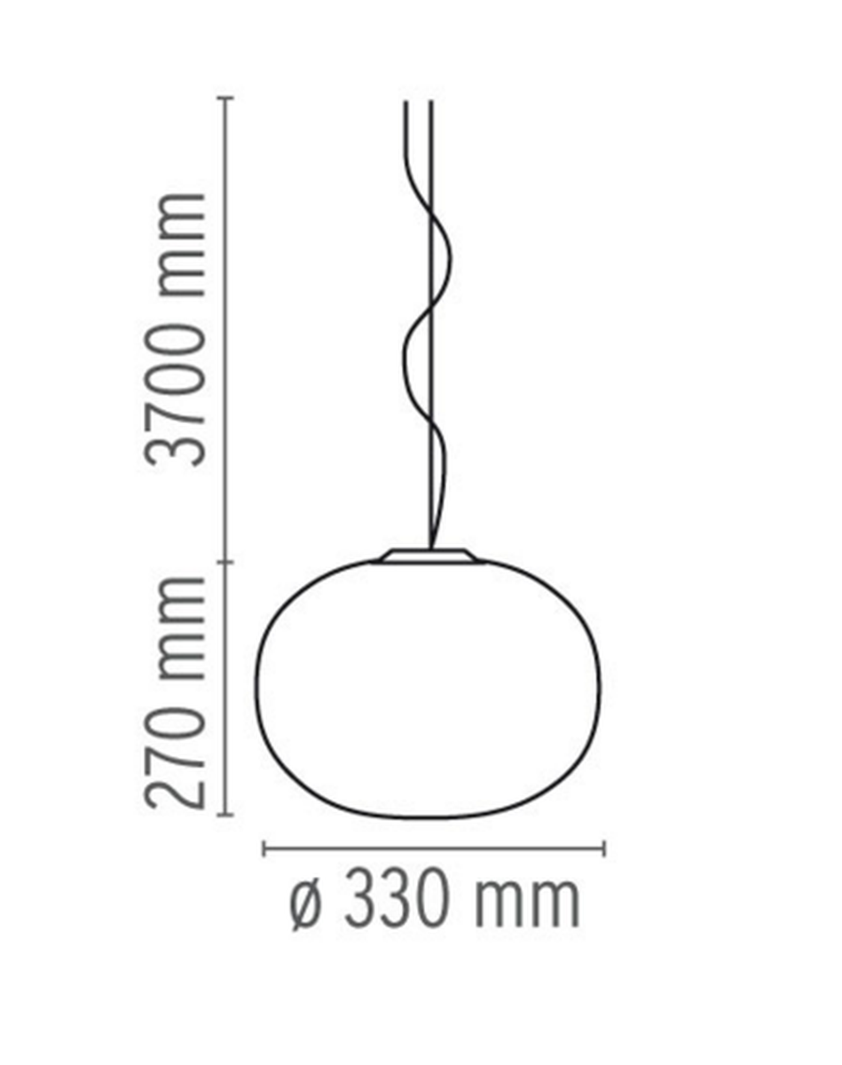 Flos Glo-Ball S1 taklampe - 33cm