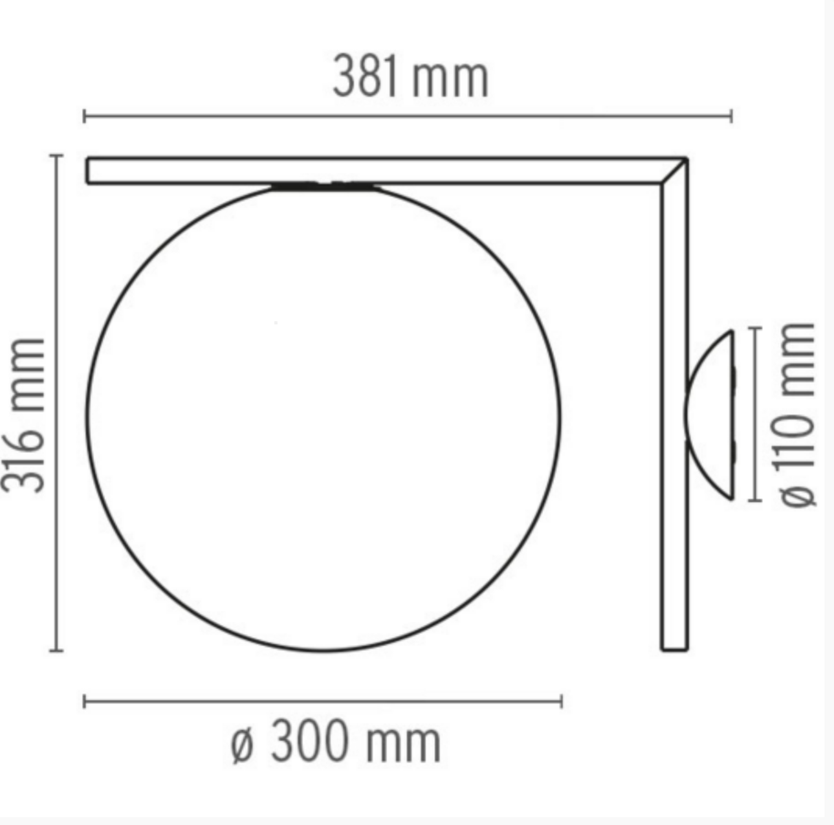 Flos IC Lights C/W2 vegglampe