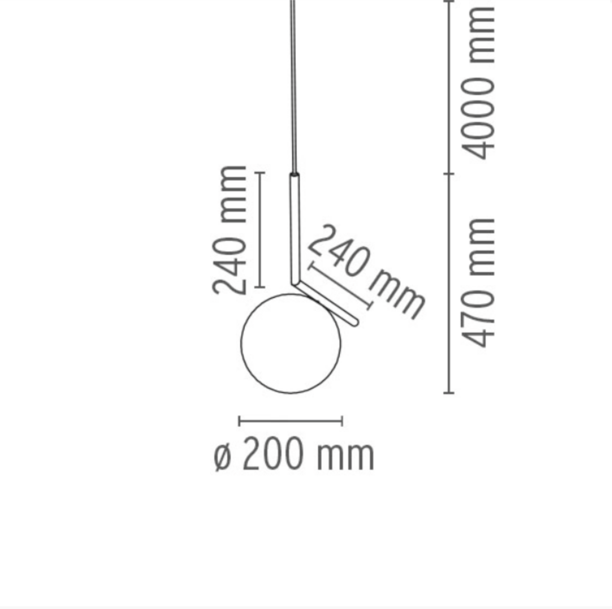 Flos IC S1 takpendel – Utstillingsmodell