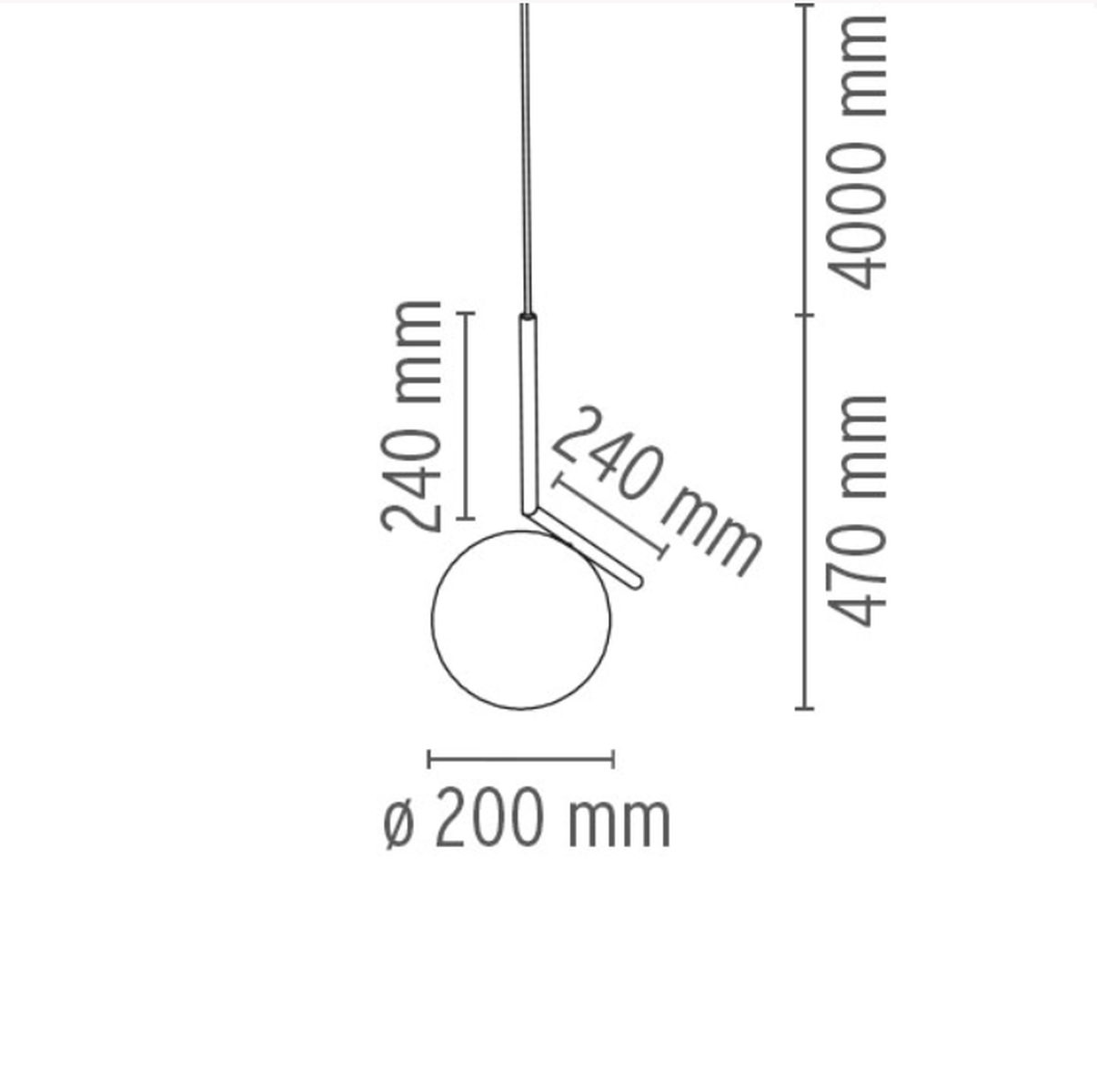 Flos IC S1 takpendel – Utstillingsmodell