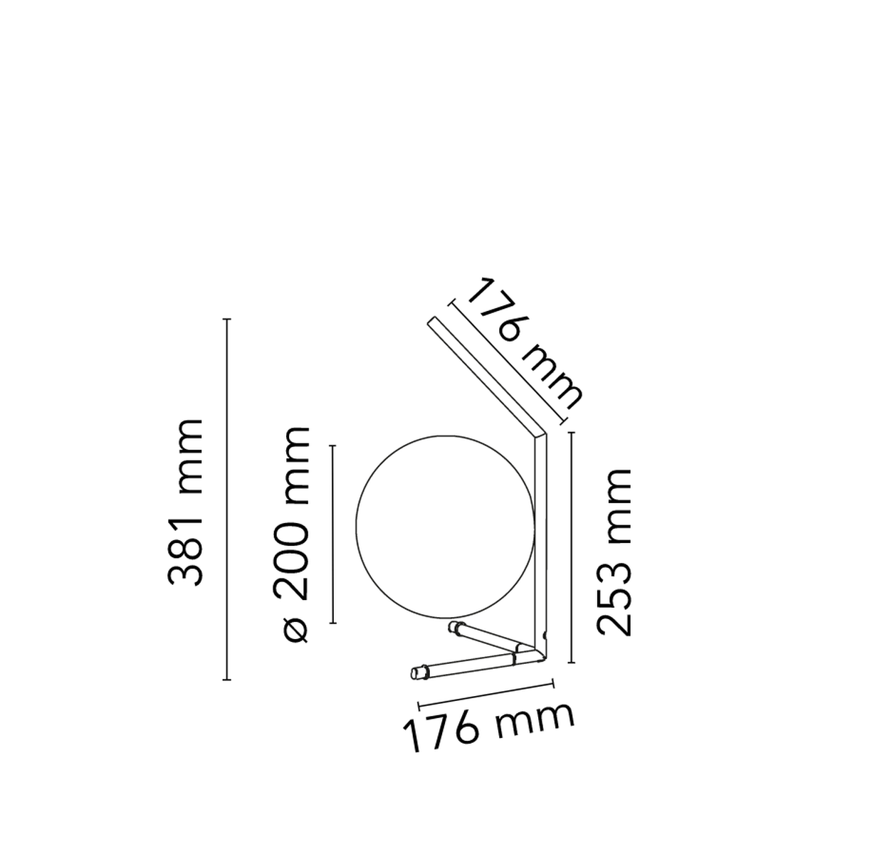 Flos IC T1 bordlampe lav