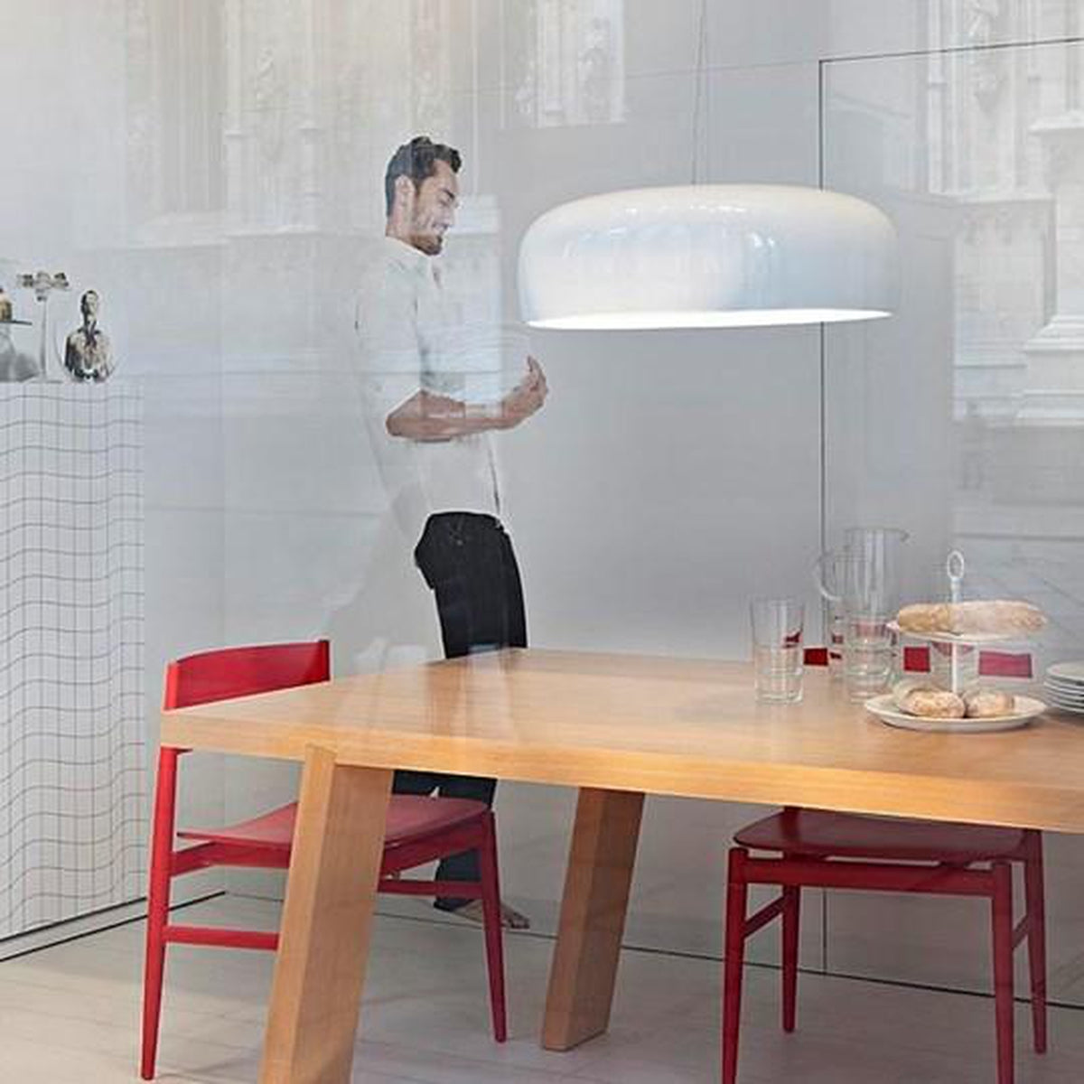 Flos Smithfield taklampe - hvit