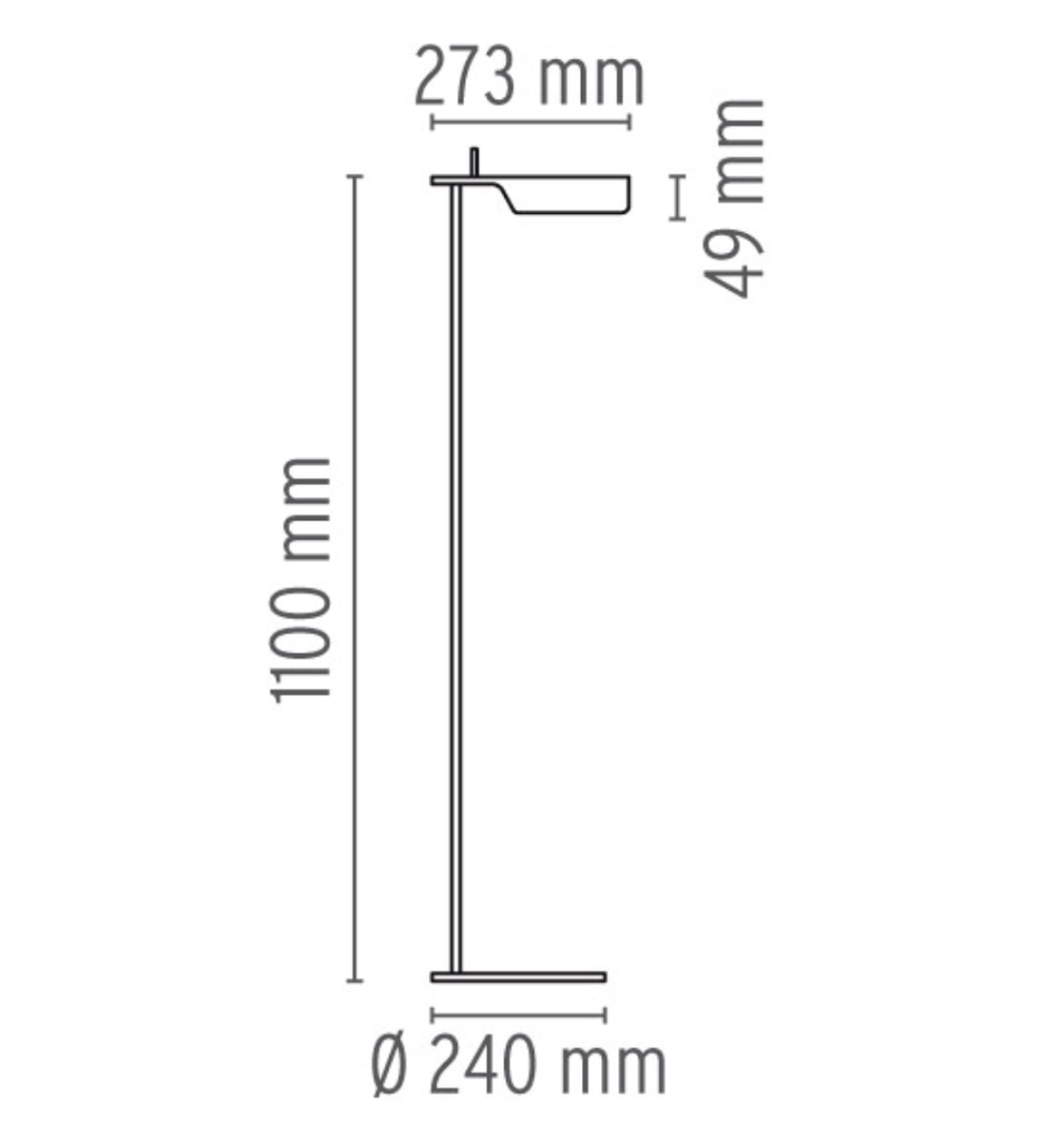 Flos Tab F Led gulvlampe