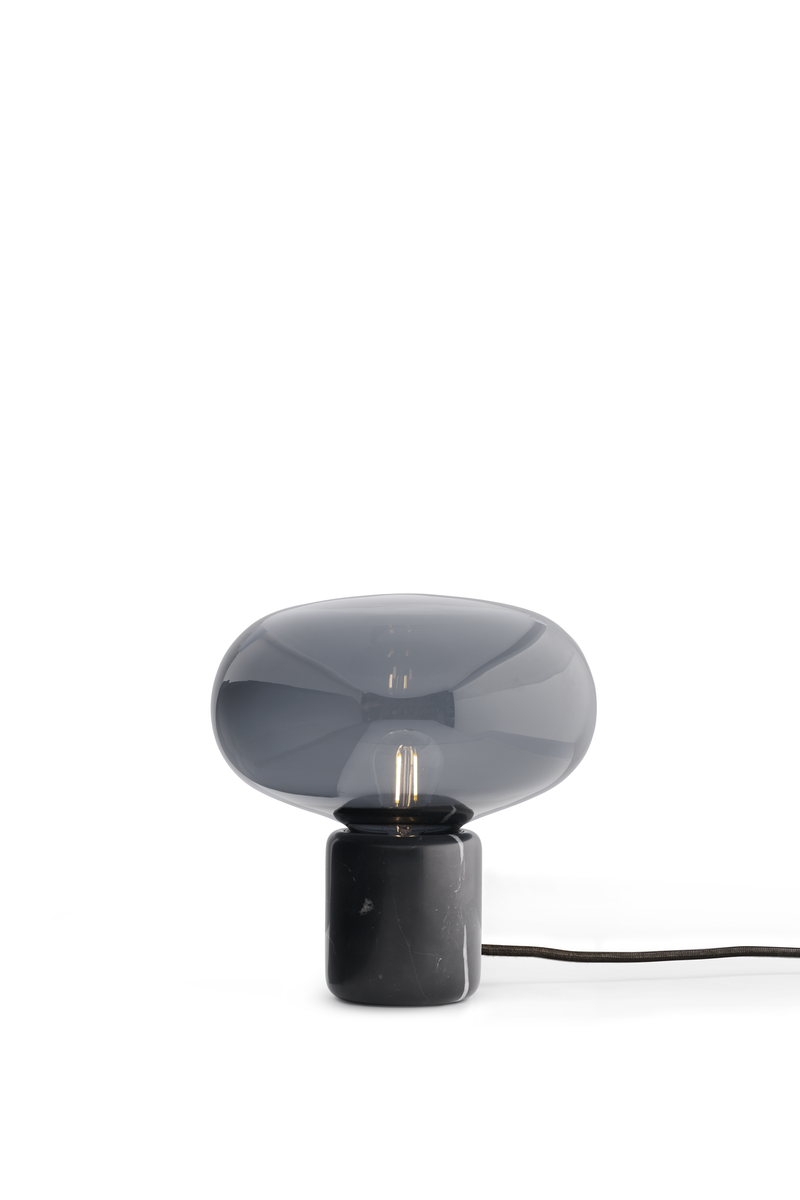 Karl-Johan Bordlampe - Smoked Glass og Marmor