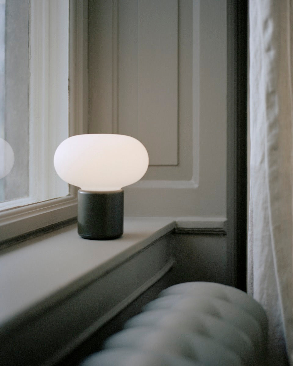Karl-Johan bærbar bordlampe - Grønn