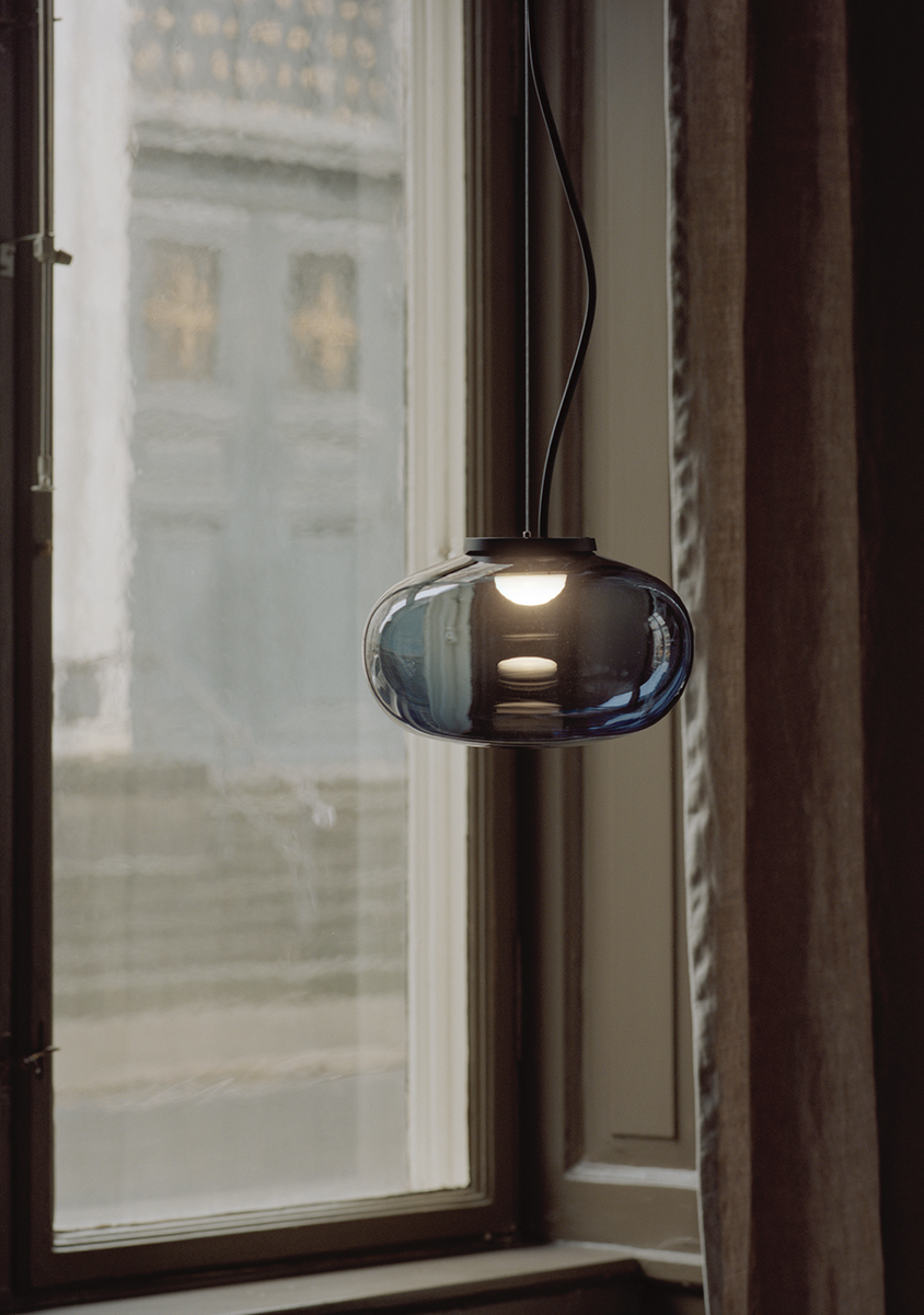 Karl-Johan takpendel - Small - Smoked Glass