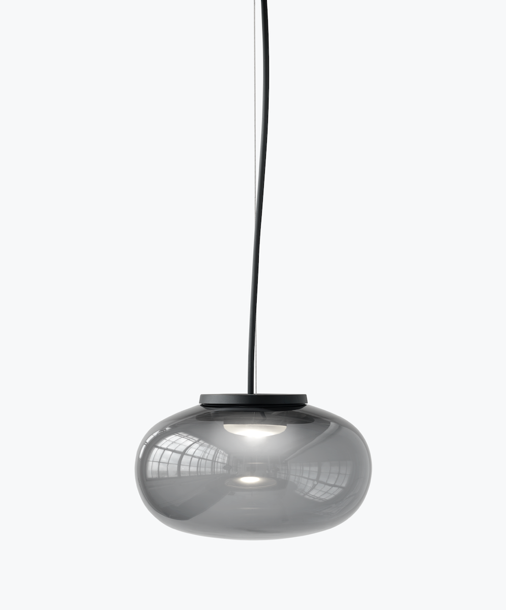 Karl-Johan takpendel - Small - Smoked Glass