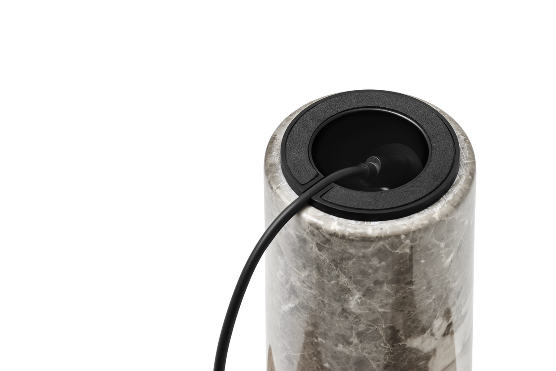 Kizu Portable bordlampe - Grå marmor