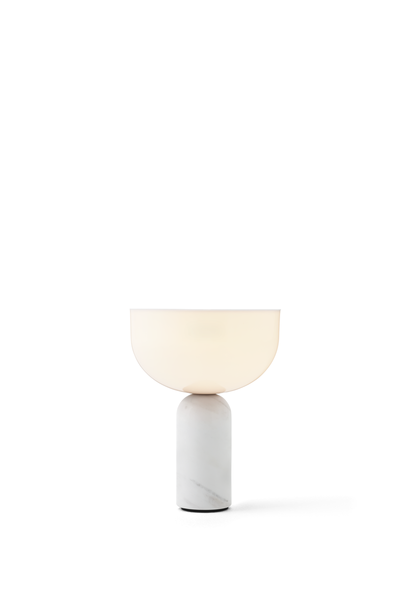 Kizu Portable bordlampe - Hvit marmor