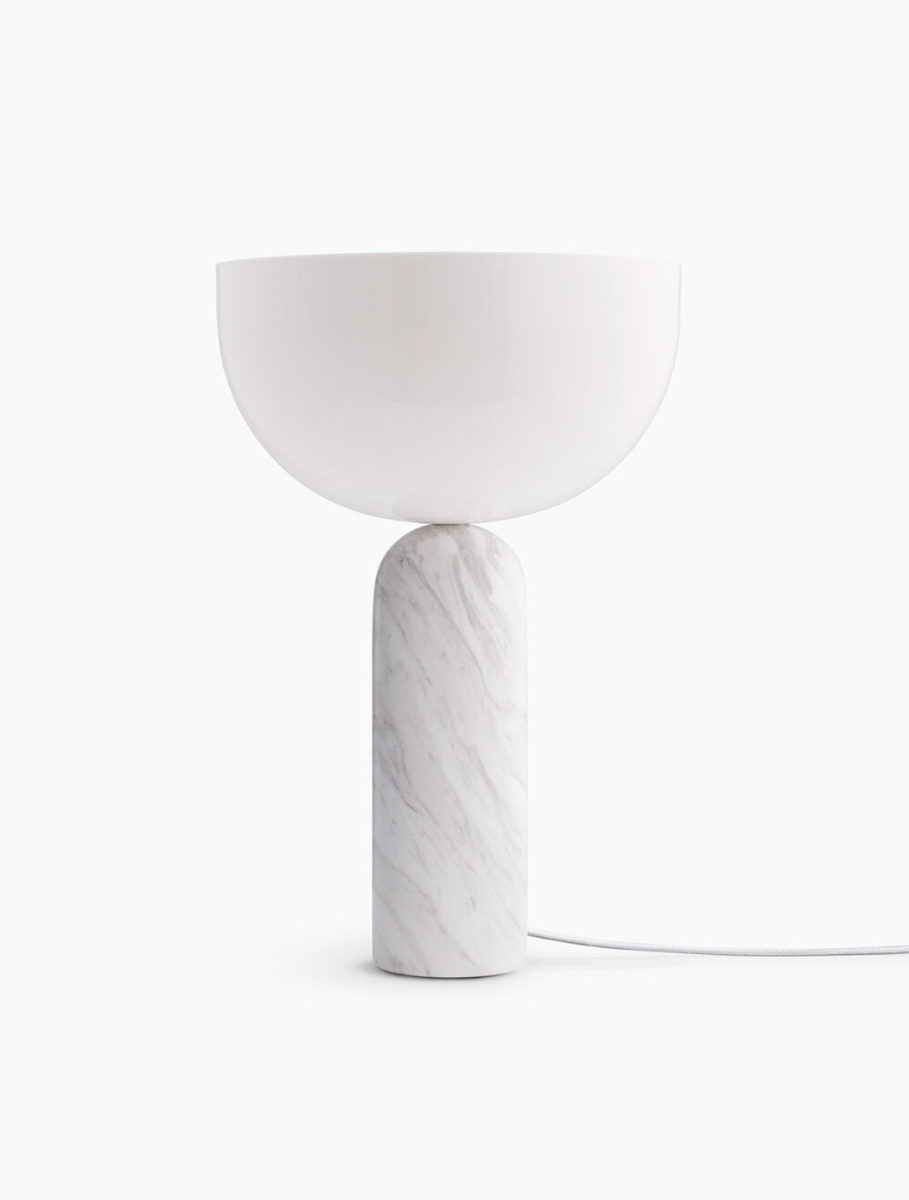 Kizu bordlampe - hvit marmor - L