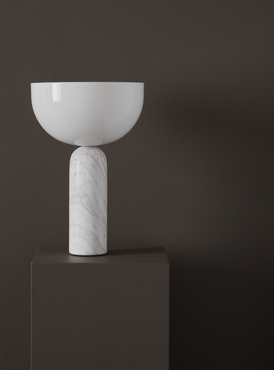 Kizu bordlampe - hvit marmor - L