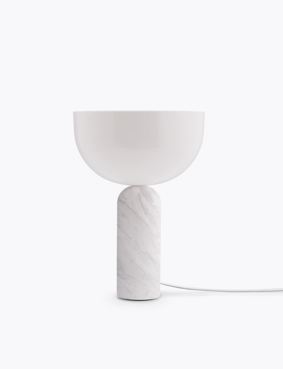 Kizu bordlampe - hvit marmor - S