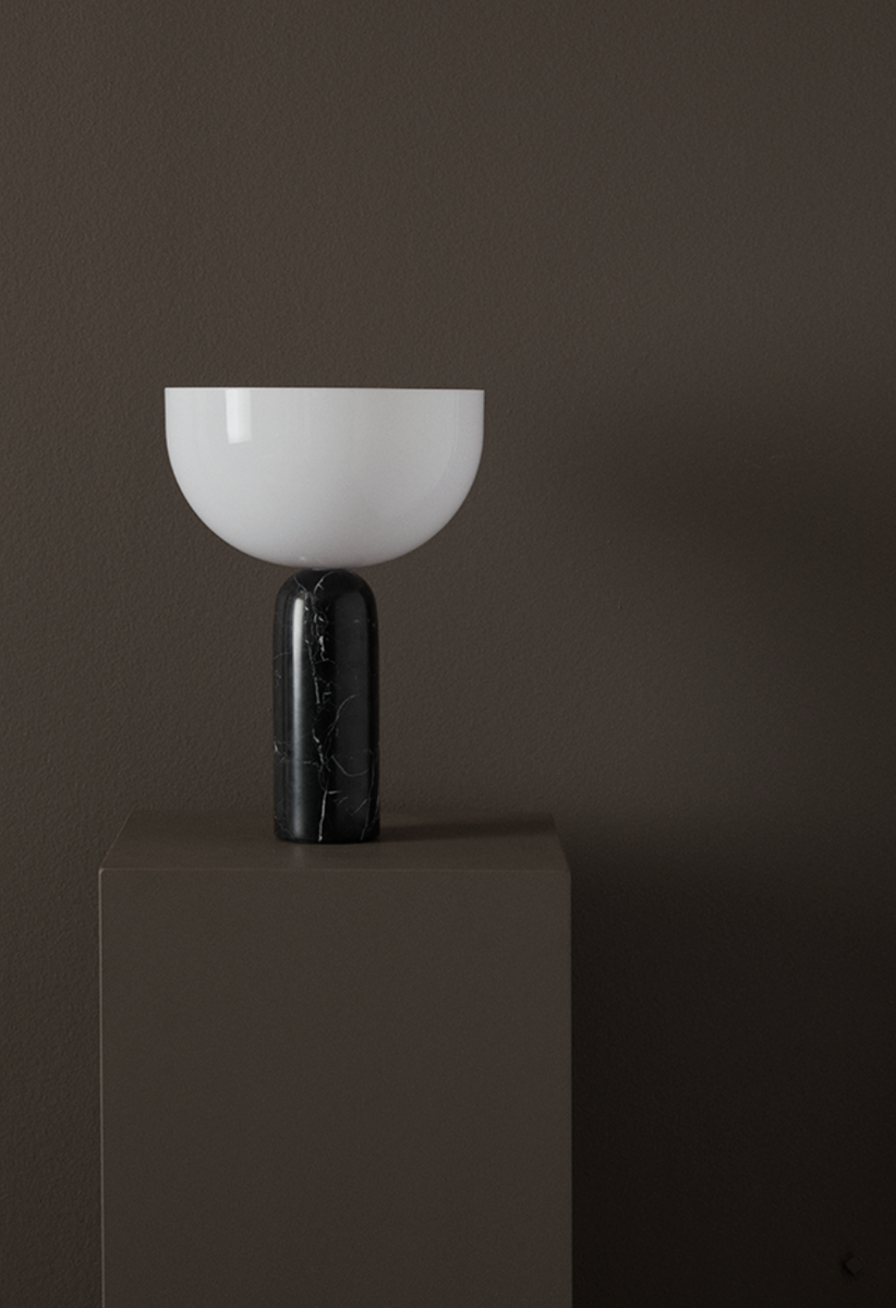 Kizu bordlampe - svart marmor - S