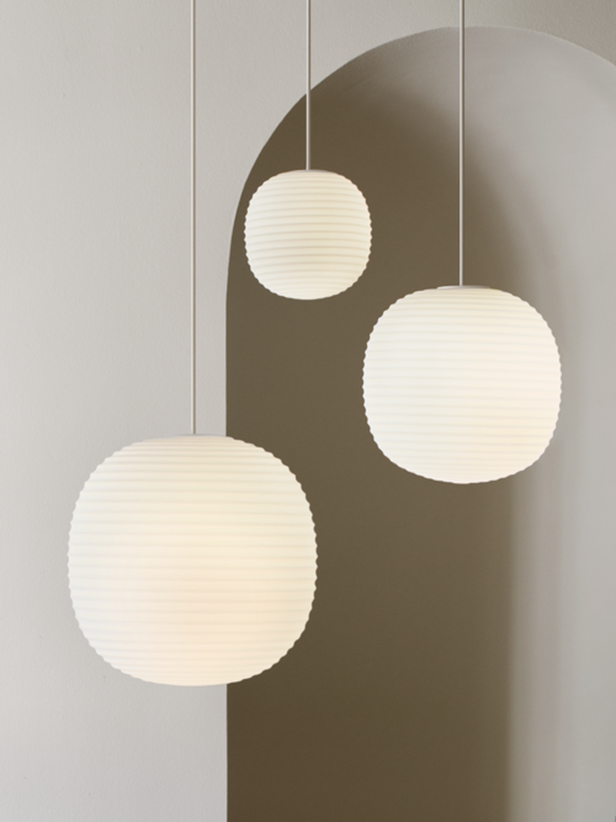 Lantern takpendel medium 30 cm - Hvit