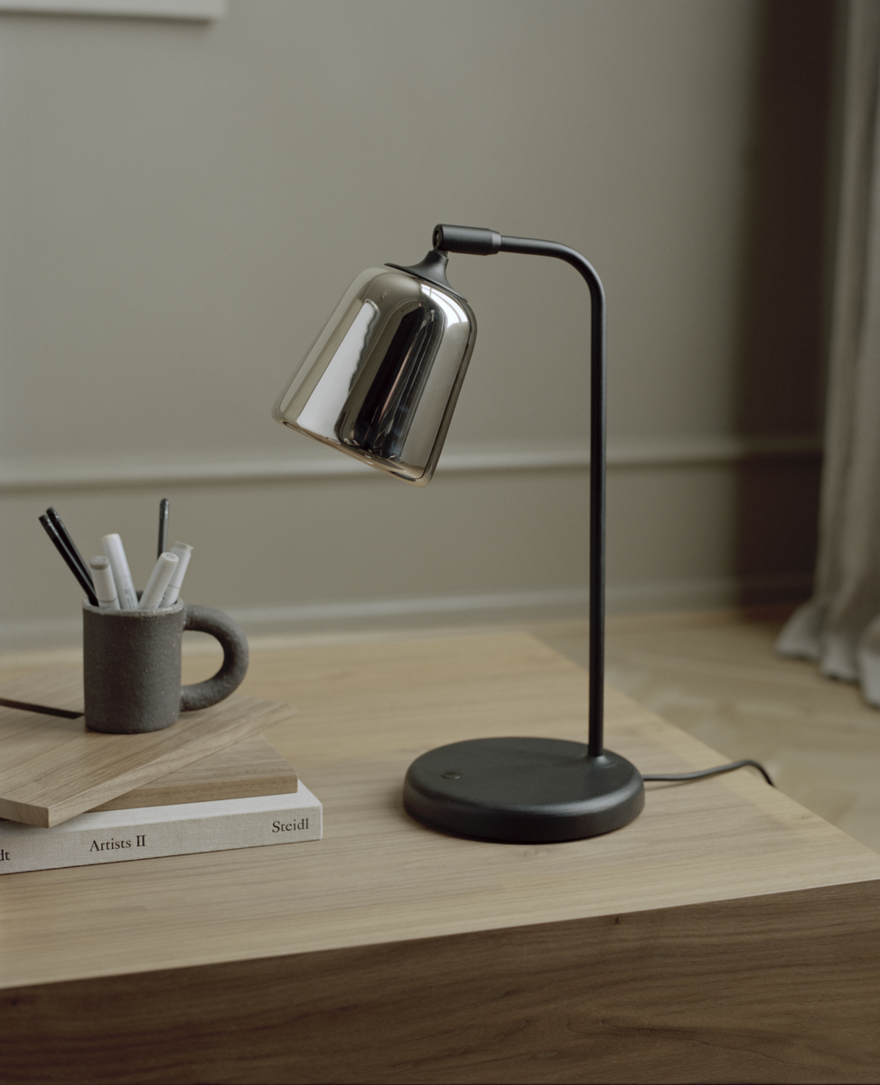 Material Bordlampe - Gult Stål