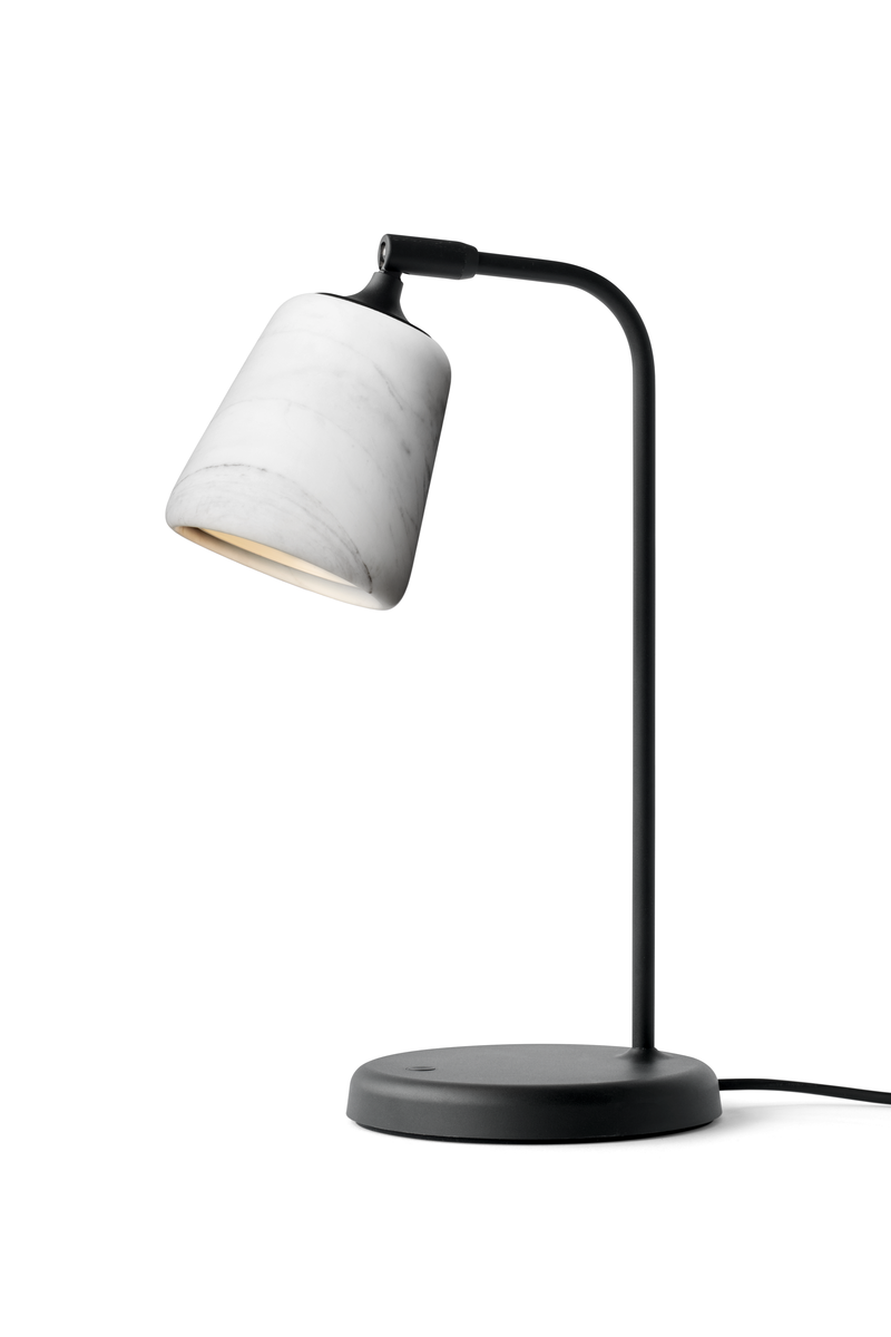 Material Bordlampe - Hvit Marmor
