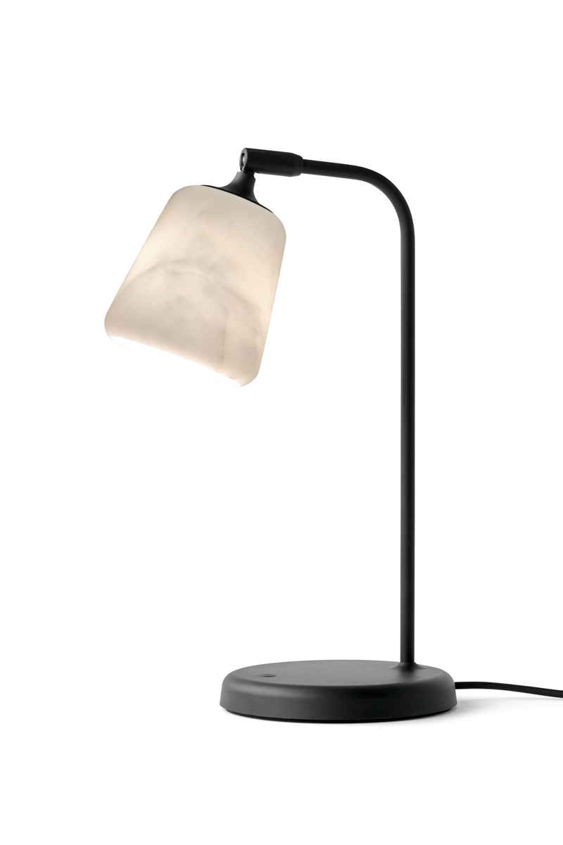 Material Bordlampe - Hvit Transparent Marmor
