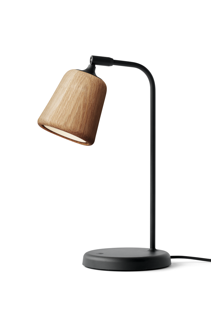 Material Bordlampe - Lys Eik