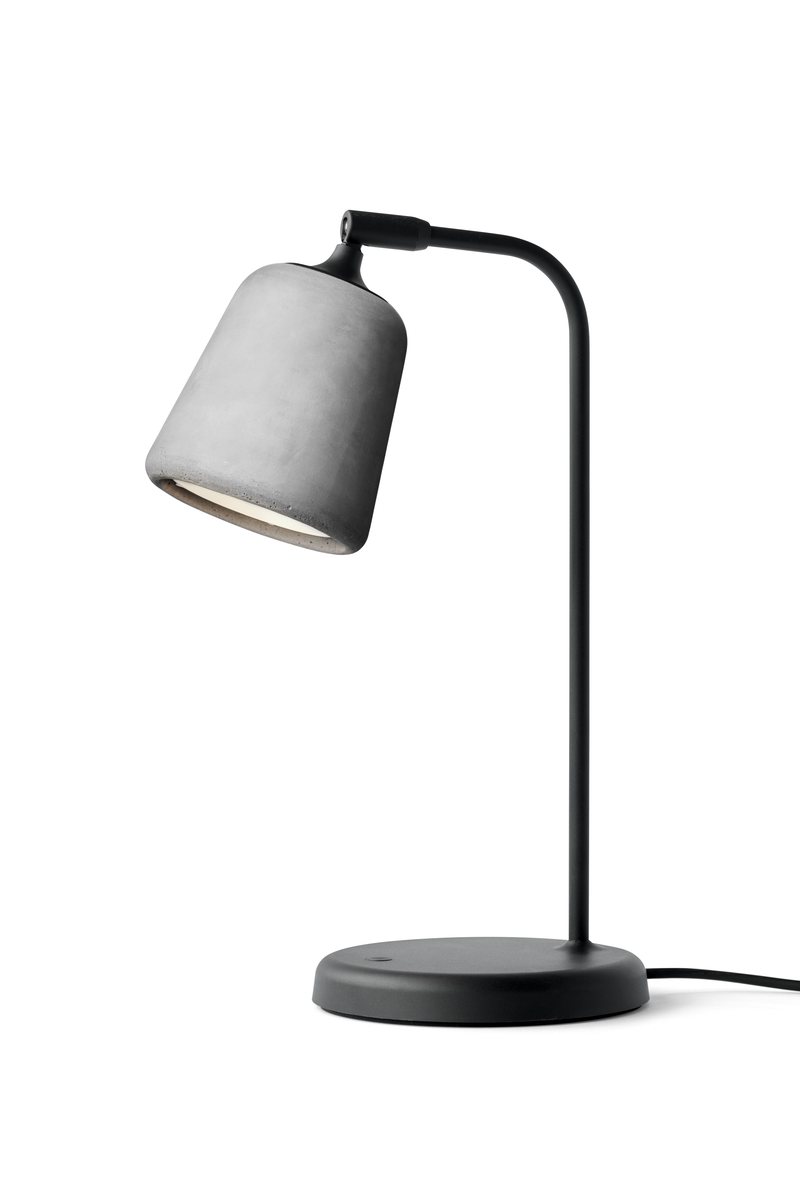 Material Bordlampe - Lys Grå Betong