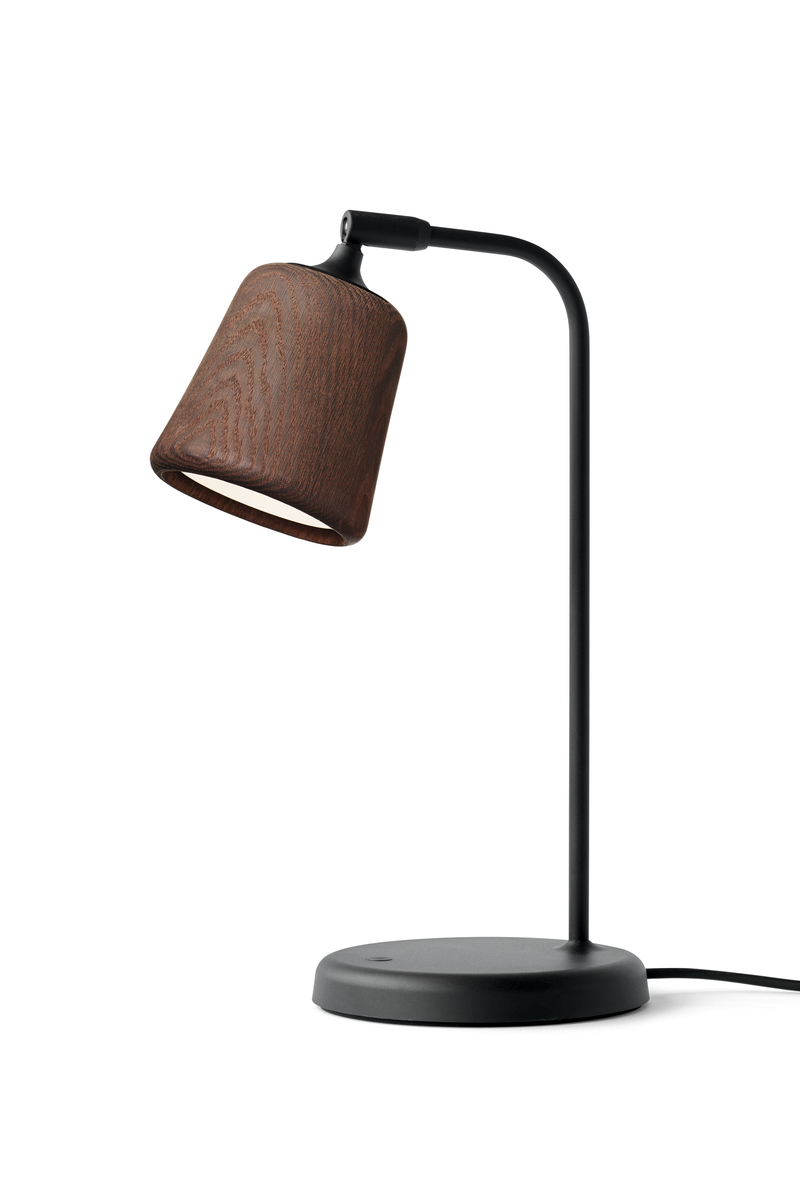 Material Bordlampe - Røkt Eik