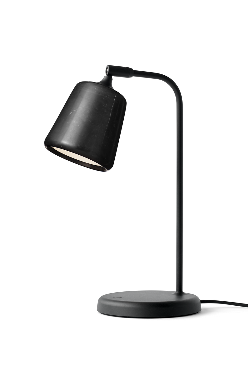 Material Bordlampe - Sort Marmor