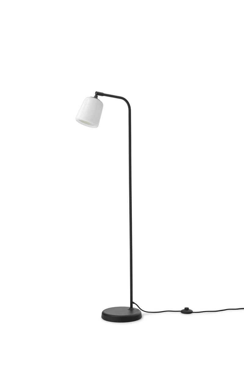 Material Gulvlampe - Hvit Opal Glass