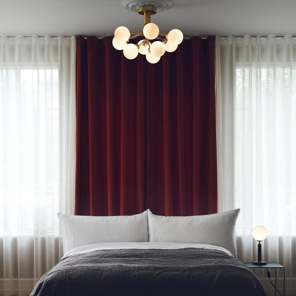 Nuura Apiales 9 taklampe messing/opal