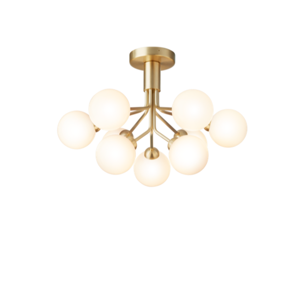 Nuura Apiales 9 taklampe messing/opal