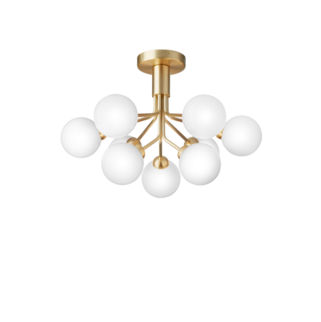 Nuura Apiales 9 taklampe messing/opal