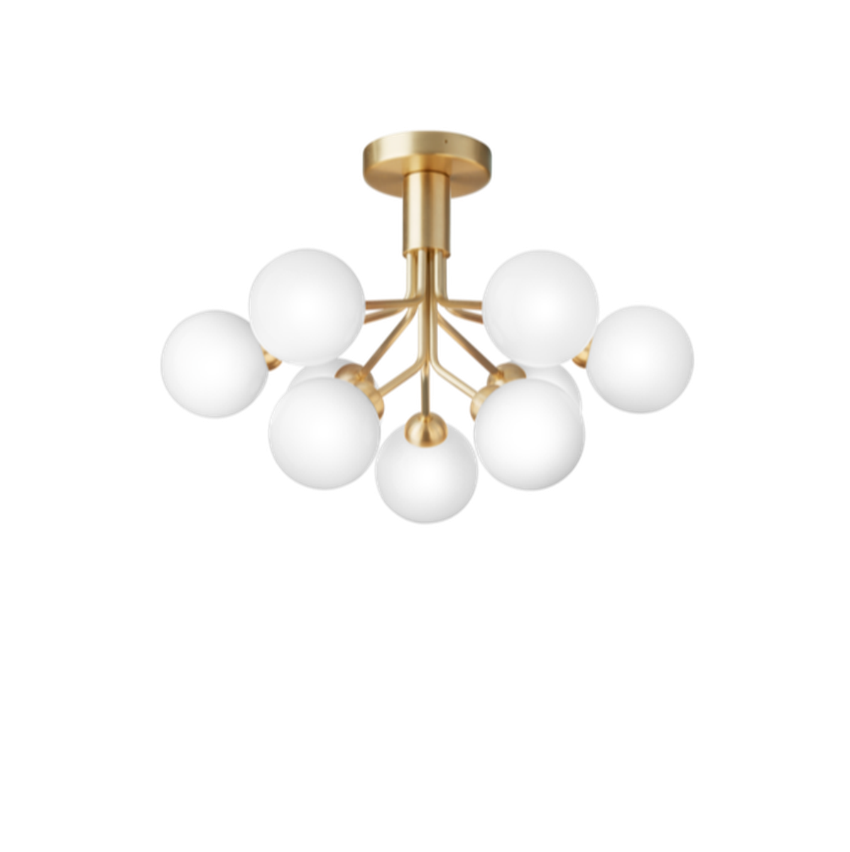 Nuura Apiales 9 taklampe messing/opal