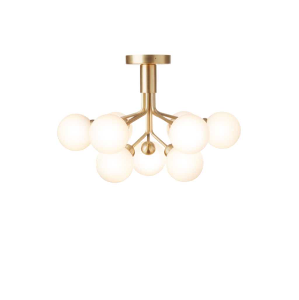 Nuura Apiales 9 taklampe messing/opal