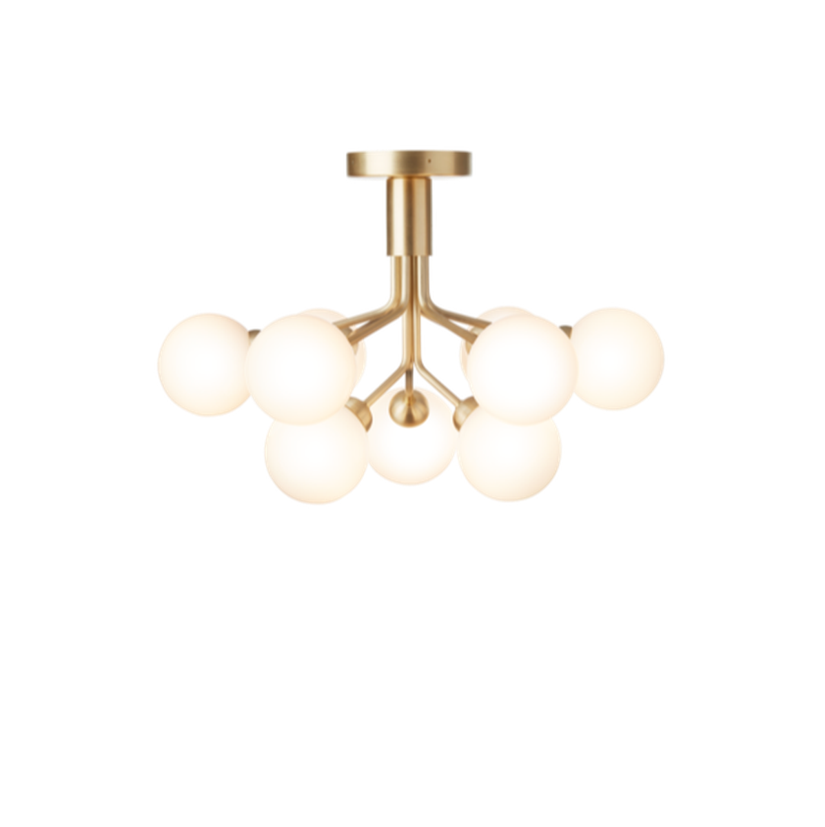 Nuura Apiales 9 taklampe messing/opal