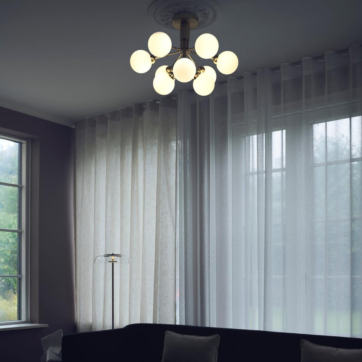 Nuura Apiales 9 taklampe messing/opal