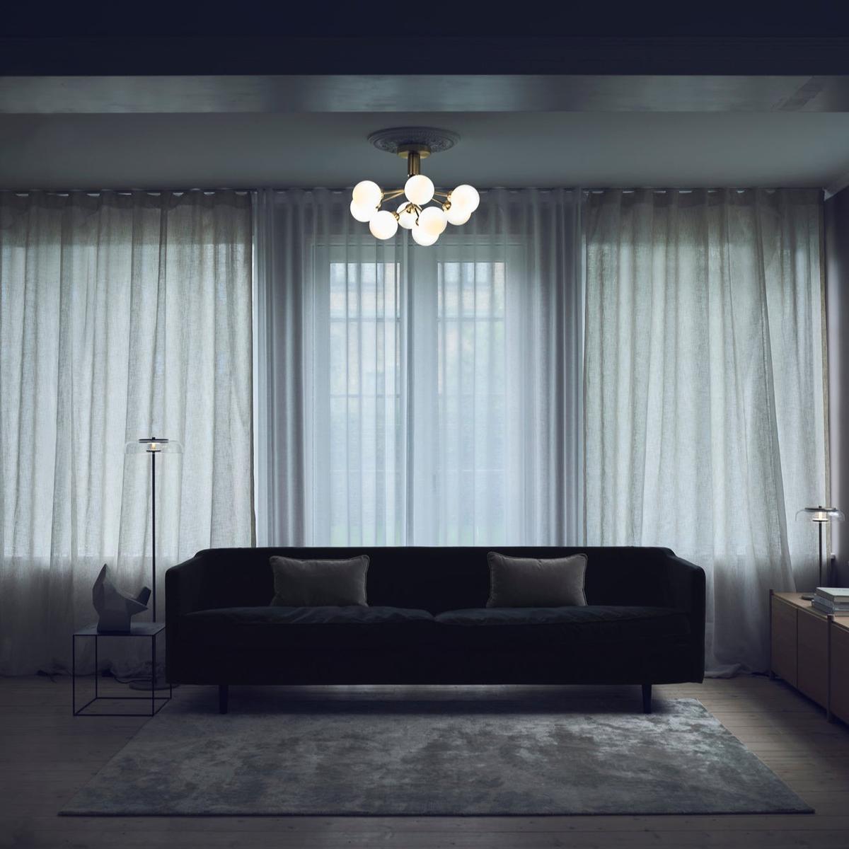 Nuura Apiales 9 taklampe messing/opal