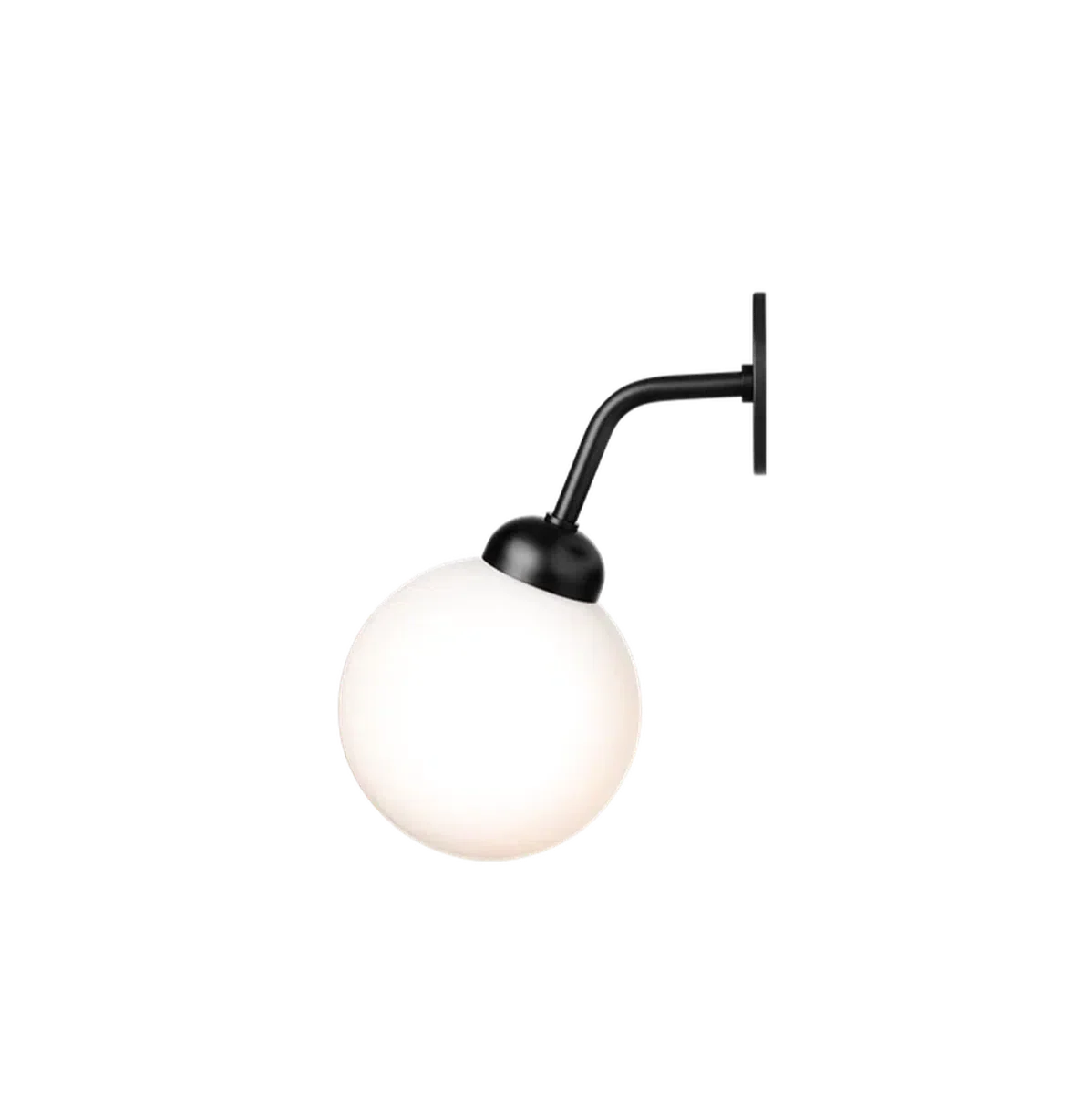 Nuura Apiales vegglampe - direkte montering - Svart/Opal