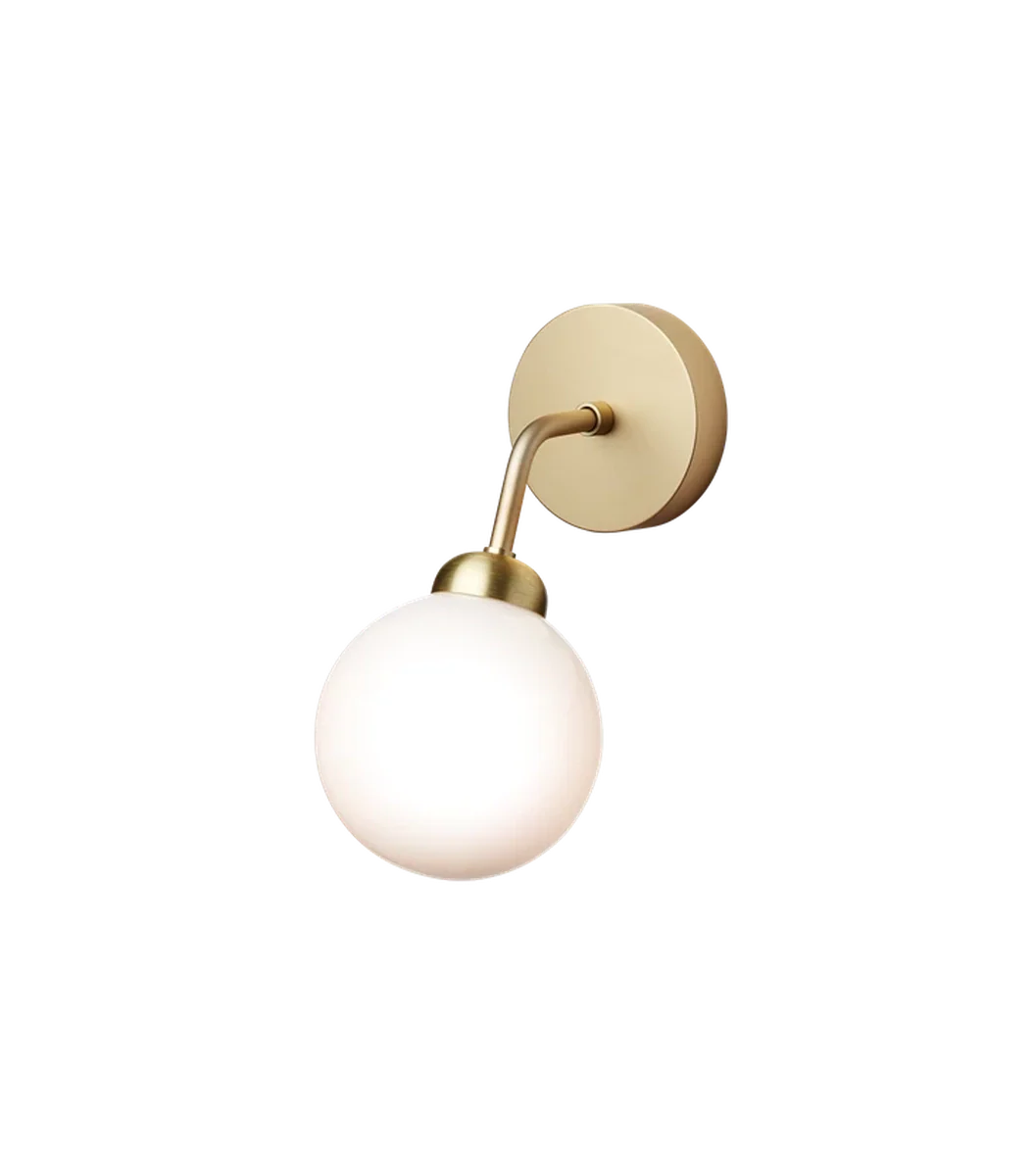 Nuura Apiales vegglampe - messing/Opal