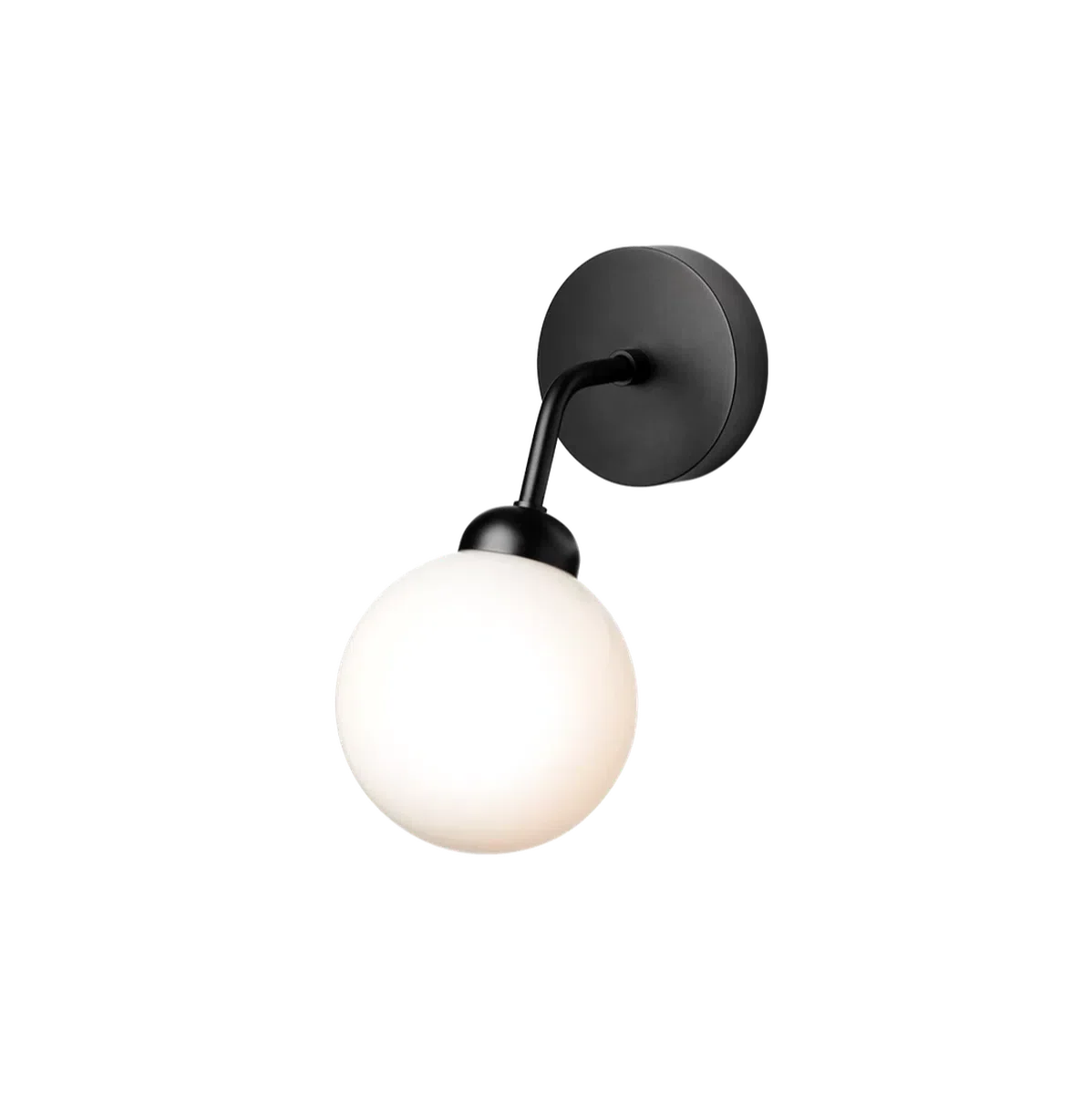 Nuura Apiales vegglampe - svart/Opal