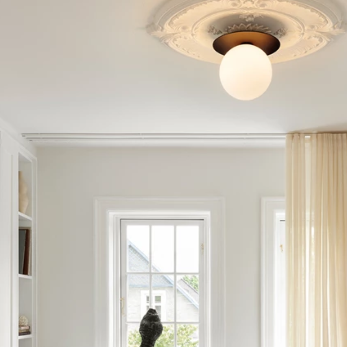 Nuura Liila 1 vegglampe/taklampe - large - bronse / opal