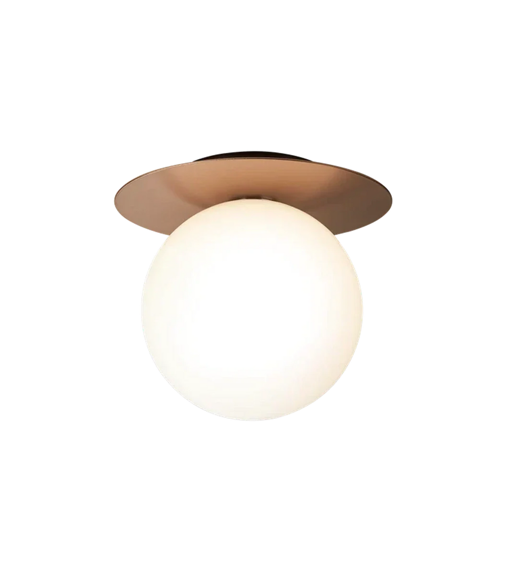 Nuura Liila 1 vegglampe/taklampe - large - bronse / opal