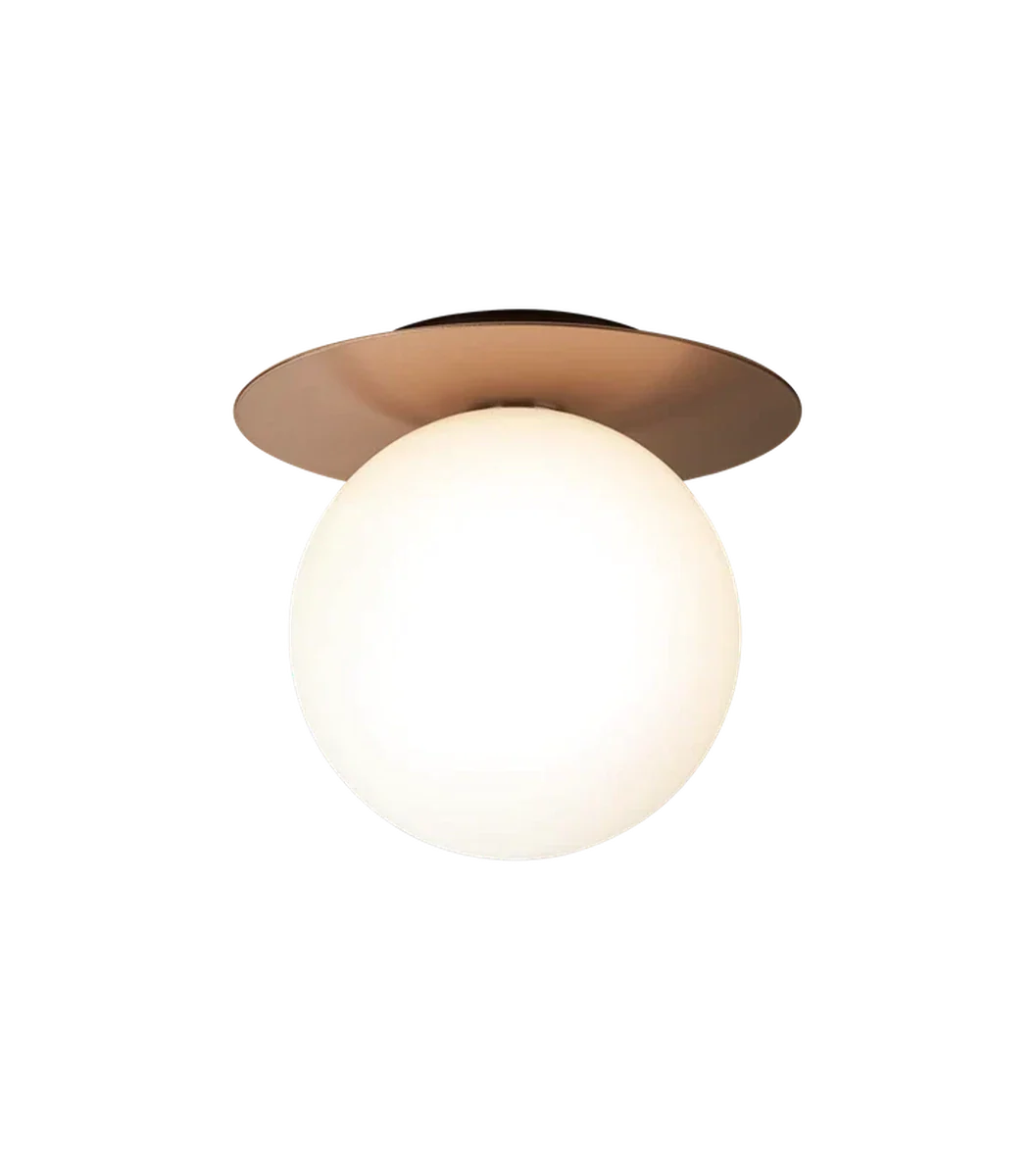 Nuura Liila 1 vegglampe/taklampe - large - bronse / opal