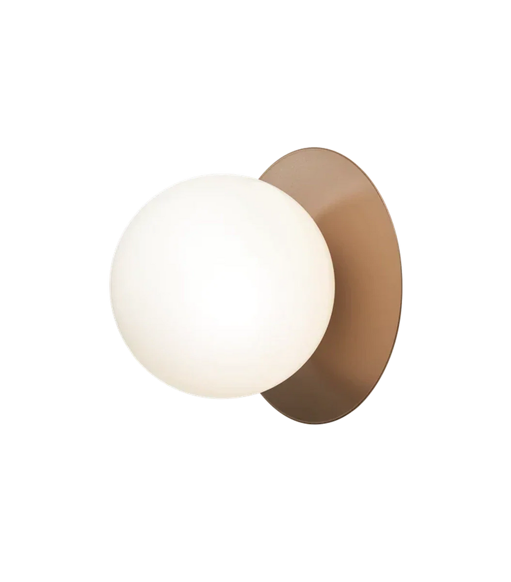Nuura Liila 1 vegglampe/taklampe - large - bronse / opal