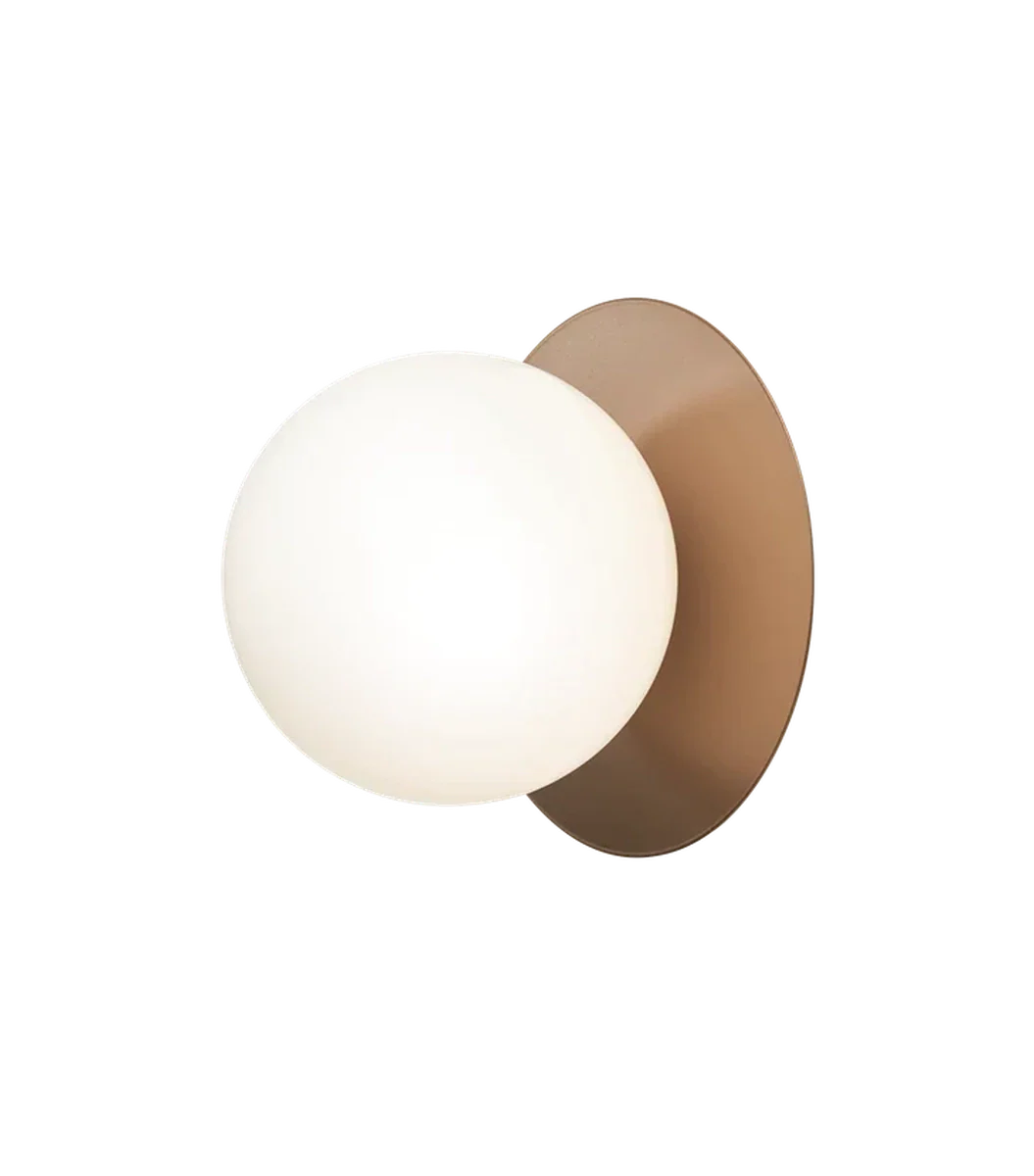 Nuura Liila 1 vegglampe/taklampe - large - bronse / opal