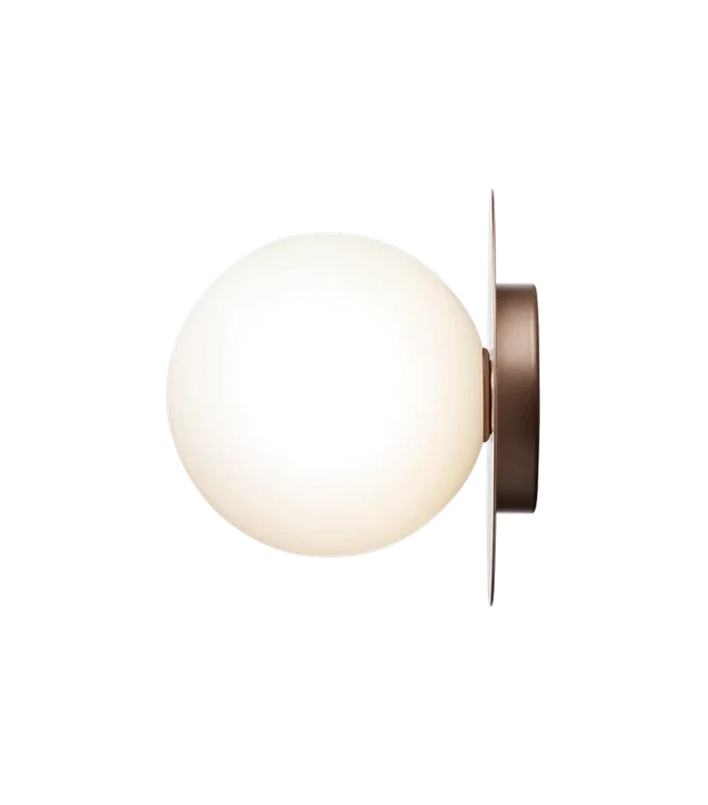 Nuura Liila 1 vegglampe/taklampe - large - bronse / opal