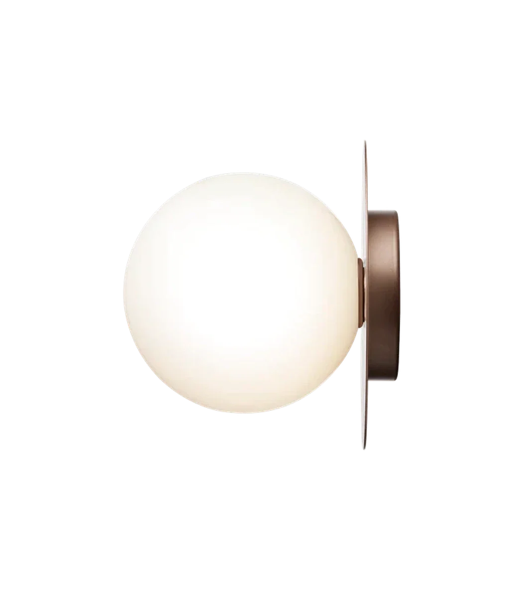 Nuura Liila 1 vegglampe/taklampe - large - bronse / opal