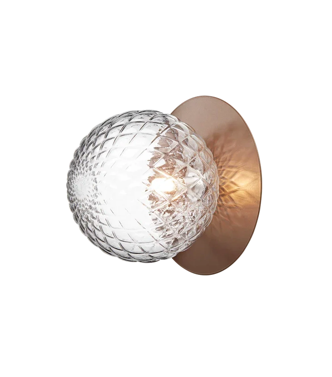 Nuura Liila 1 vegglampe/taklampe - large - bronse / optikk