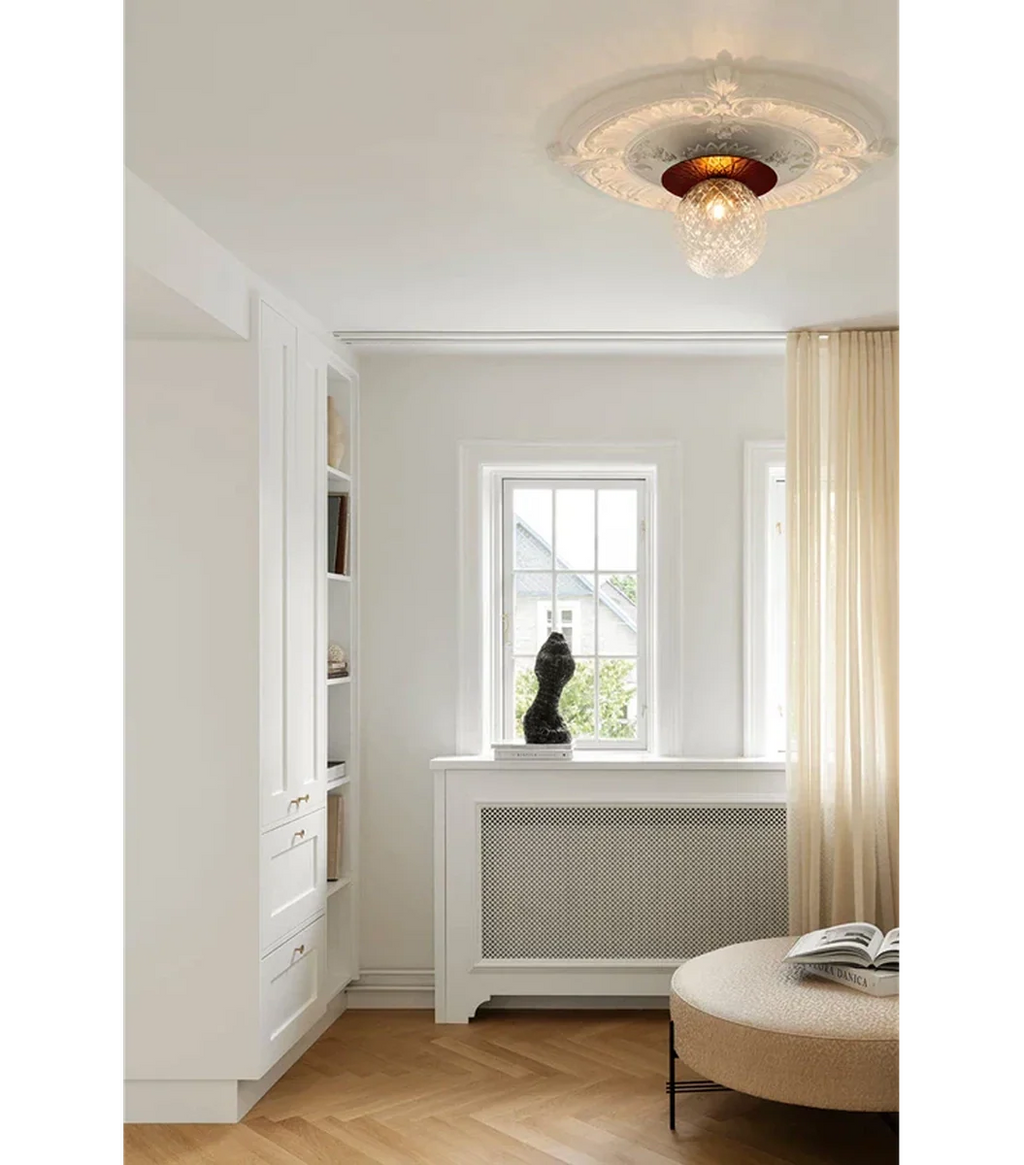 Nuura Liila 1 vegglampe/taklampe - large - bronse / optikk