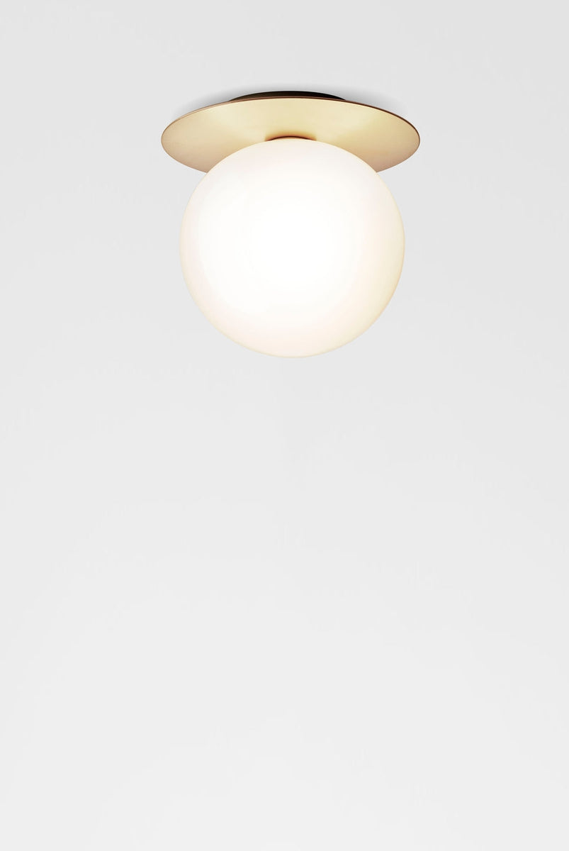 Nuura Liila 1 vegglampe/taklampe - small - nordic gold / opal