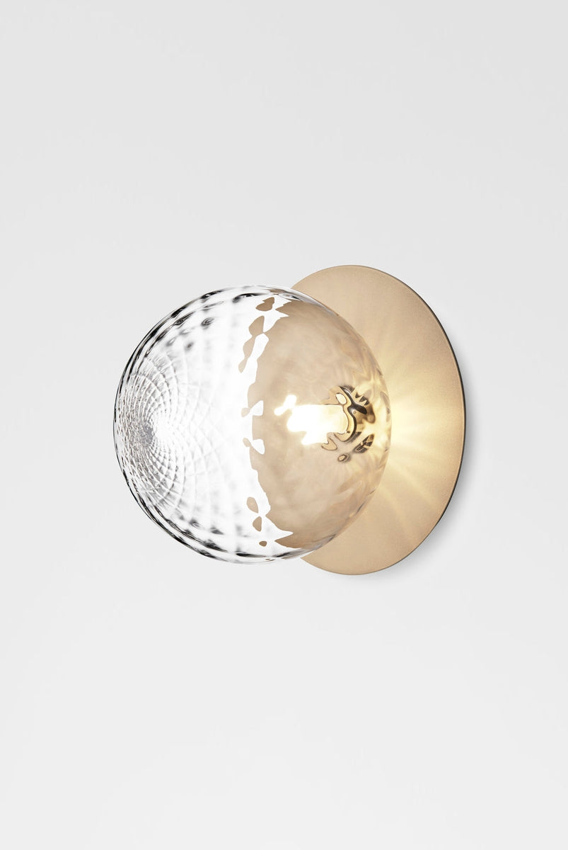 Nuura Liila 1 vegglampe/taklampe - large - nordic gold / optikk