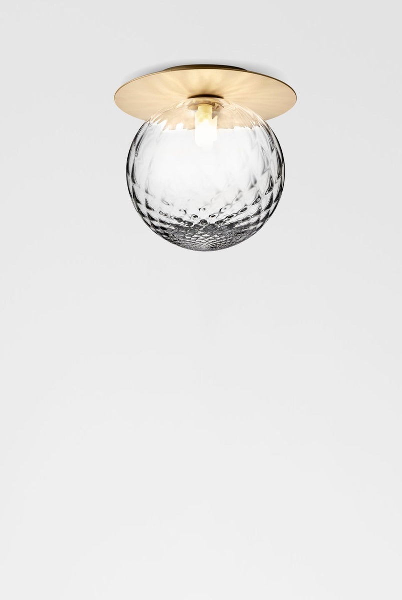 Nuura Liila 1 vegglampe/taklampe - large - nordic gold / optikk